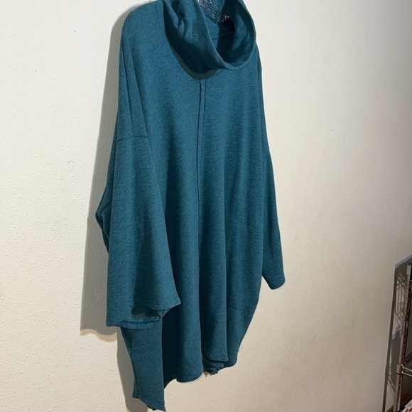 Pure Jill Womens Mock Pointed Hem Turtleneck Pocket Lag & look Sweater Size XL - Picture 4 of 14